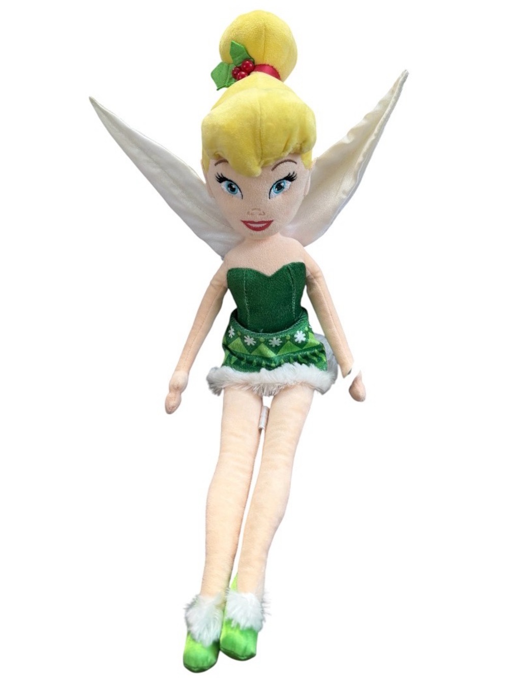 Disney Parks Nordic Winter Tinker Bell Plush Soft Doll 20" Peter Pan Holiday